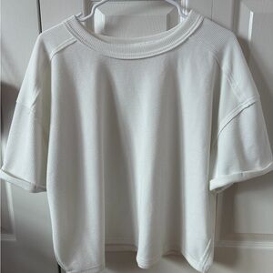 Blu Pepper White Short Sleeve Top